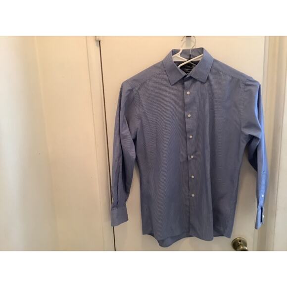 Dockers Other - DOCKERS Shirt Men’s Fittted M 15/15-1/2 32/33 Blue & White Striped Shirt